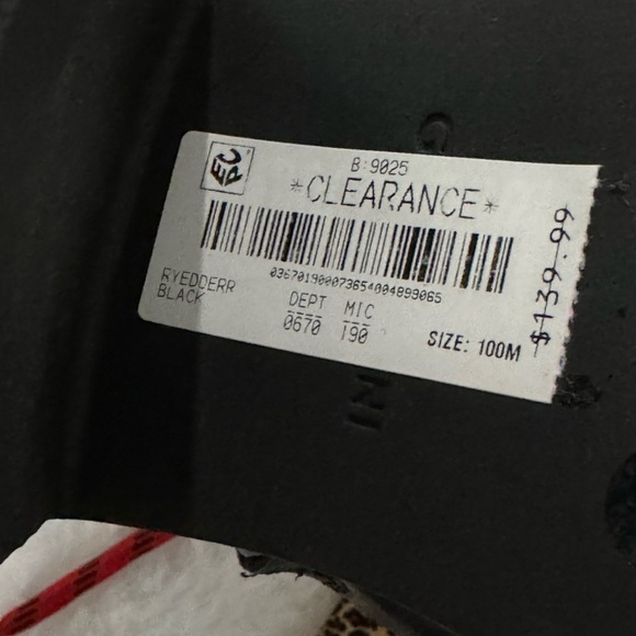 NEW Gianni Bini Ryedderr Leopard Block Heel Combat Boots BlackRed LaceUp 10 - Picture 3 of 16